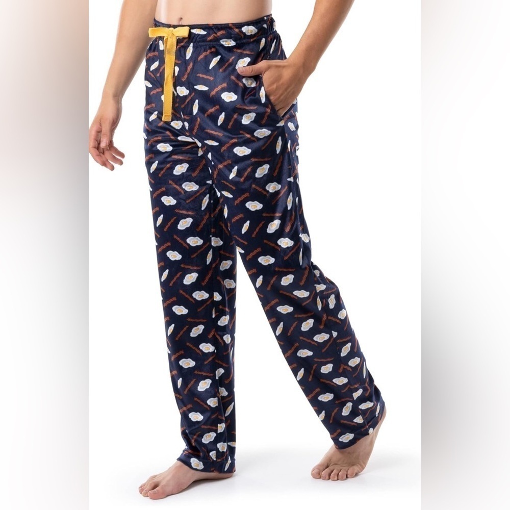 🥓 & 🍳 Men’s Varsity Sleepwear Bacon & Eggs Pajama Pants